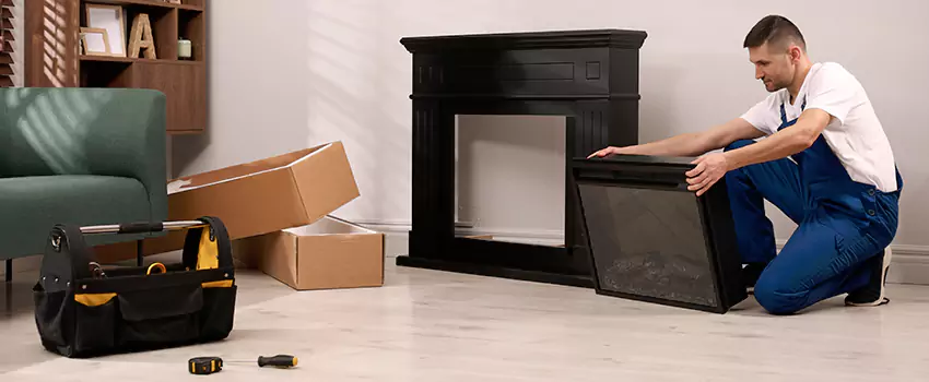 Old Rusted Metal Fireplace Repair And Replacement in Orinda, CA